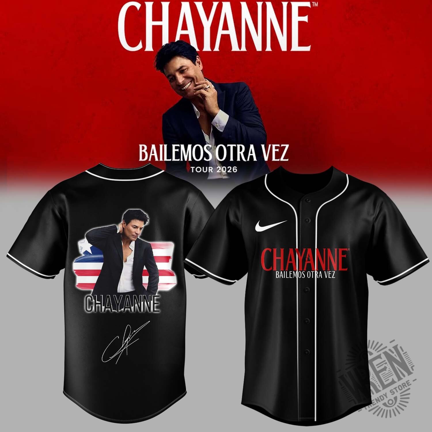 Limited Edition Jersey – Chayanne "Bailemos Otra Vez Tour 2026" Signature Series 2 Limited Edition Jersey – Chayanne "Bailemos Otra Vez Tour 2026" Signature Series