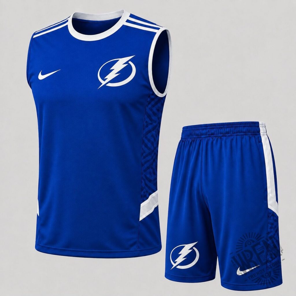 Tampa Bay Lightning National Hockey League Tribal Edge Tank Top and Shorts Set Tampa Bay Lightning National Hockey League Tribal Edge Tank Top and Shorts Set
