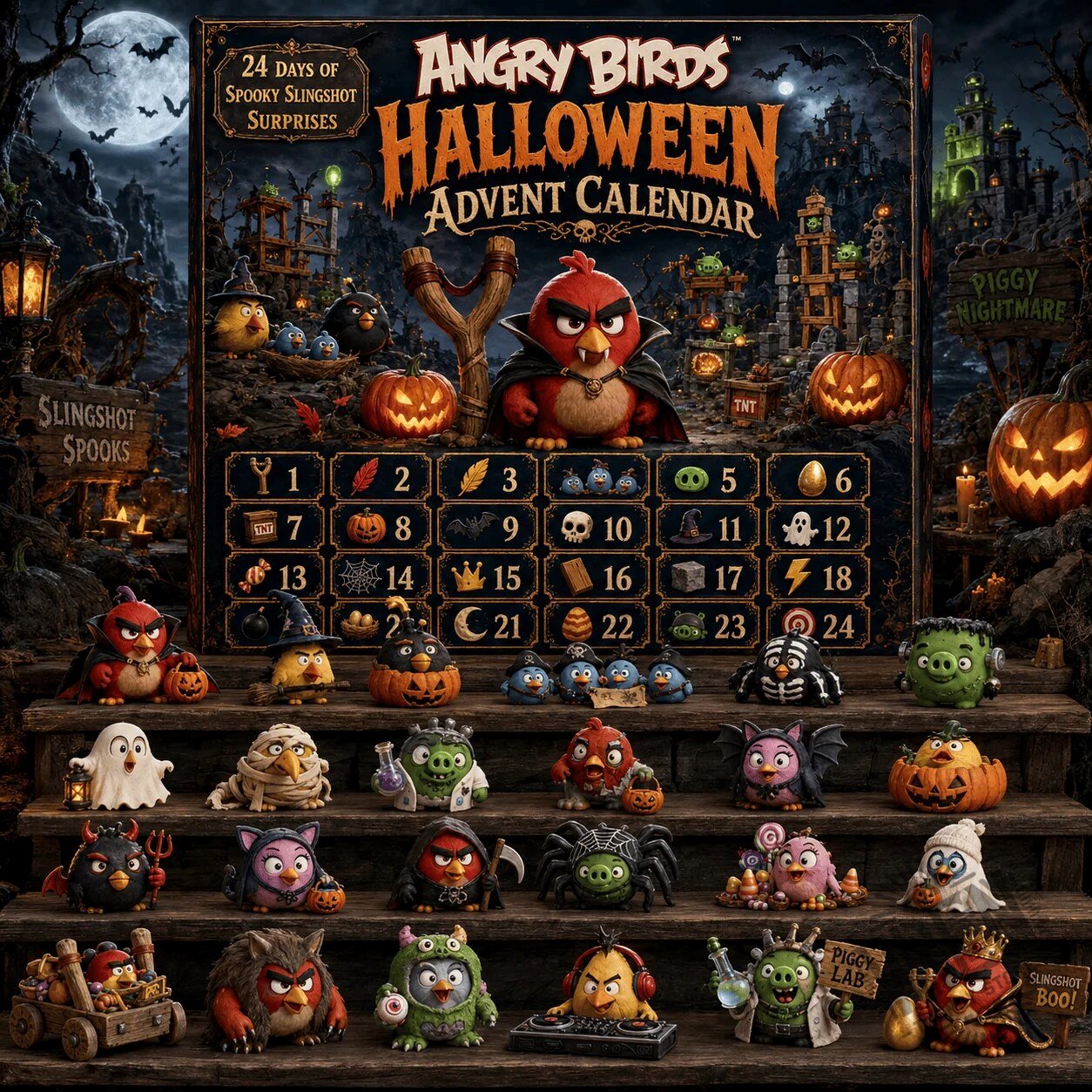 Angry Birds Halloween Advent Calendar 24 Days Spooky Slingshot Surprises