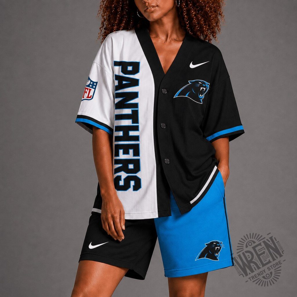 Carolina Panthers Premium NFL Team Pride Jersey and Shorts Set NY Carolina Panthers | Premium NFL Team Pride Jersey and Shorts Set NY