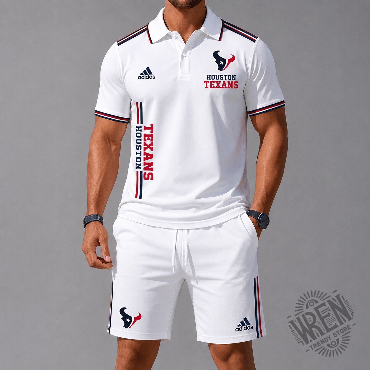 Houston Texans National Football League White Polo Shirt for Men