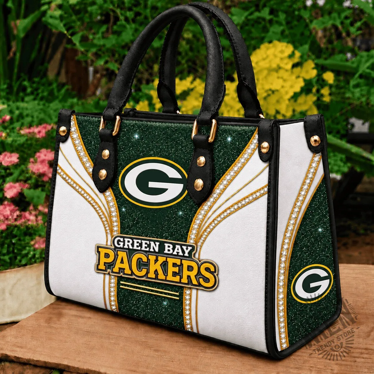Green Bay Packers NFL Premium Leather Handbag for Women