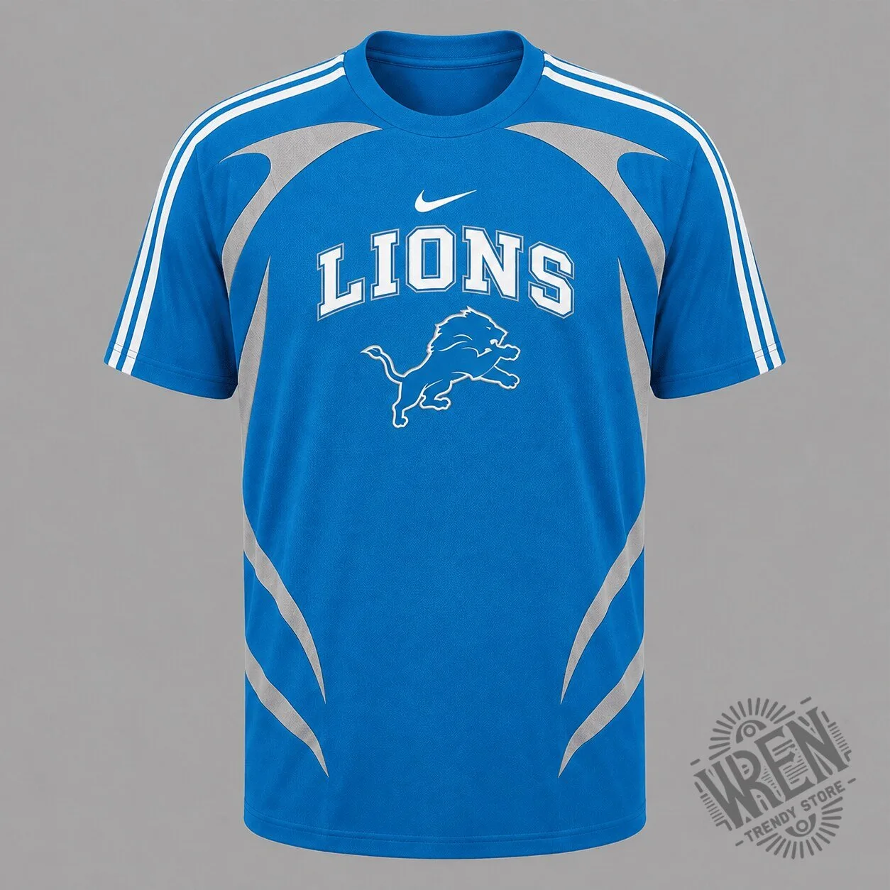 Detroit Lions Blue Nike Graphic T-Shirt 1 Detroit Lions Blue Nike Graphic T-Shirt