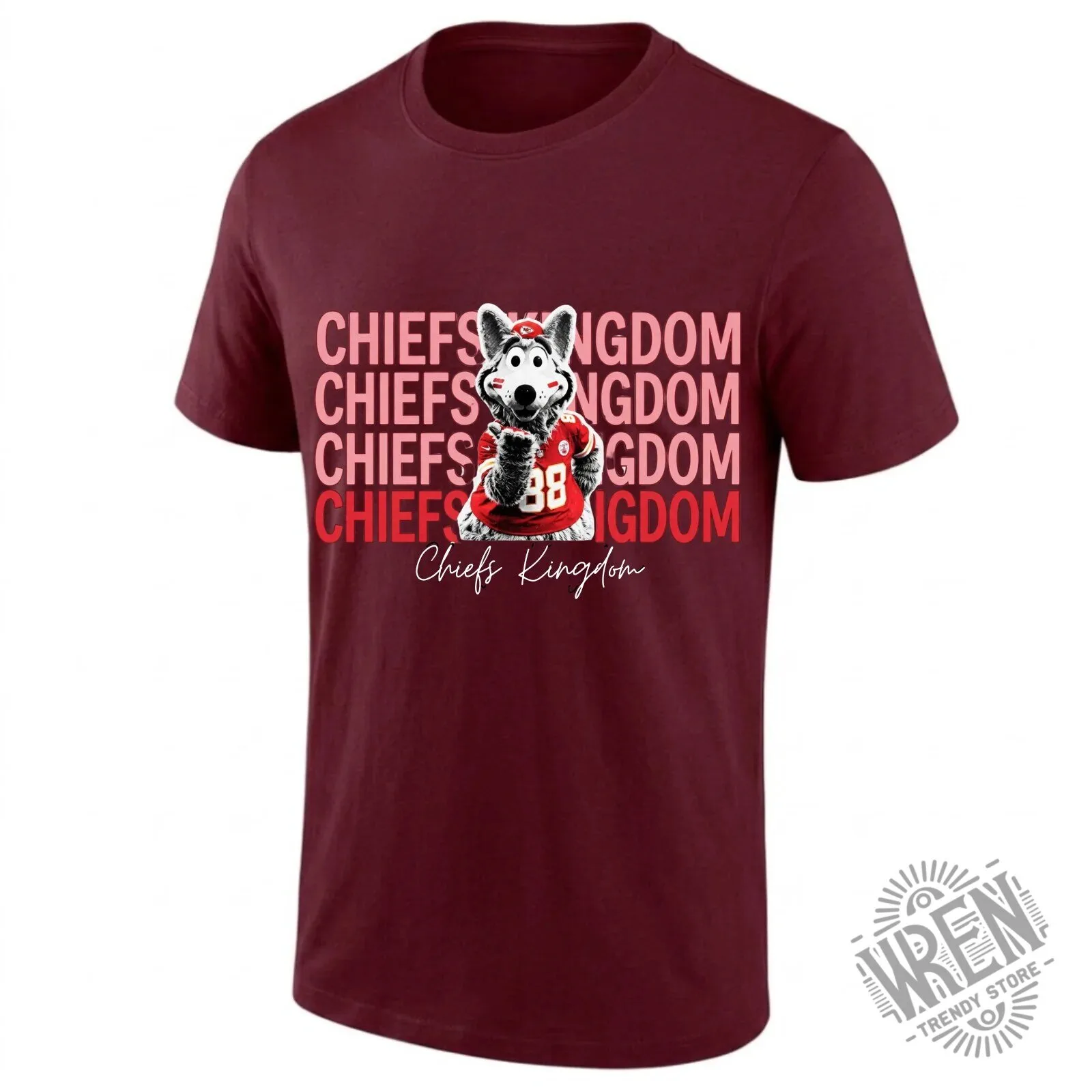 Kansas City Chiefs KC Wolf Mascot Kingdom Black T-Shirt 15 Kansas City Chiefs KC Wolf Mascot Kingdom Black T-Shirt