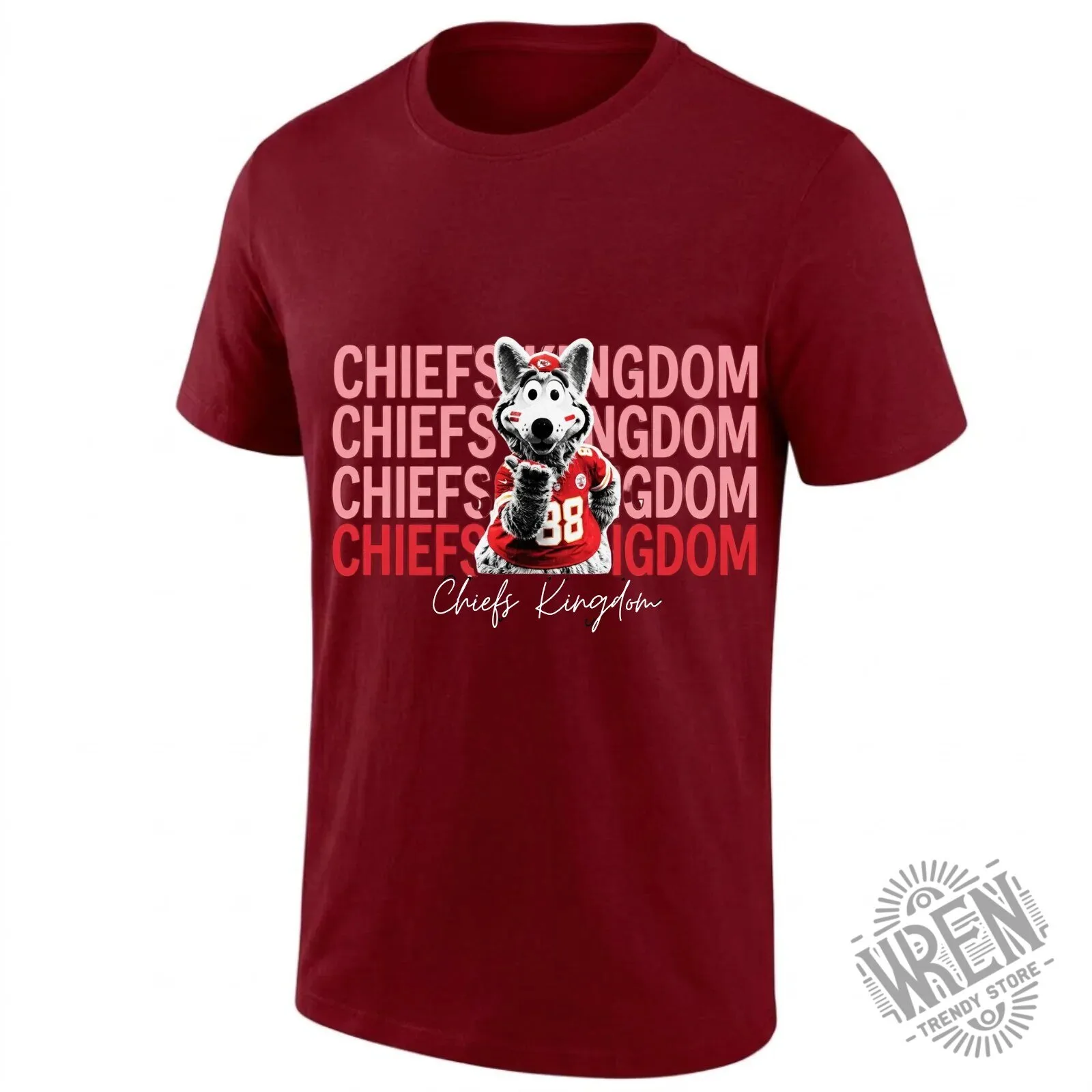 Kansas City Chiefs KC Wolf Mascot Kingdom Black T-Shirt 16 Kansas City Chiefs KC Wolf Mascot Kingdom Black T-Shirt