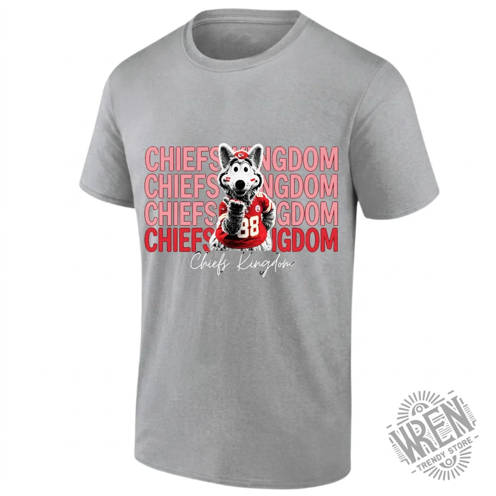 Kansas City Chiefs KC Wolf Mascot Kingdom Black T-Shirt 17 Kansas City Chiefs KC Wolf Mascot Kingdom Black T-Shirt