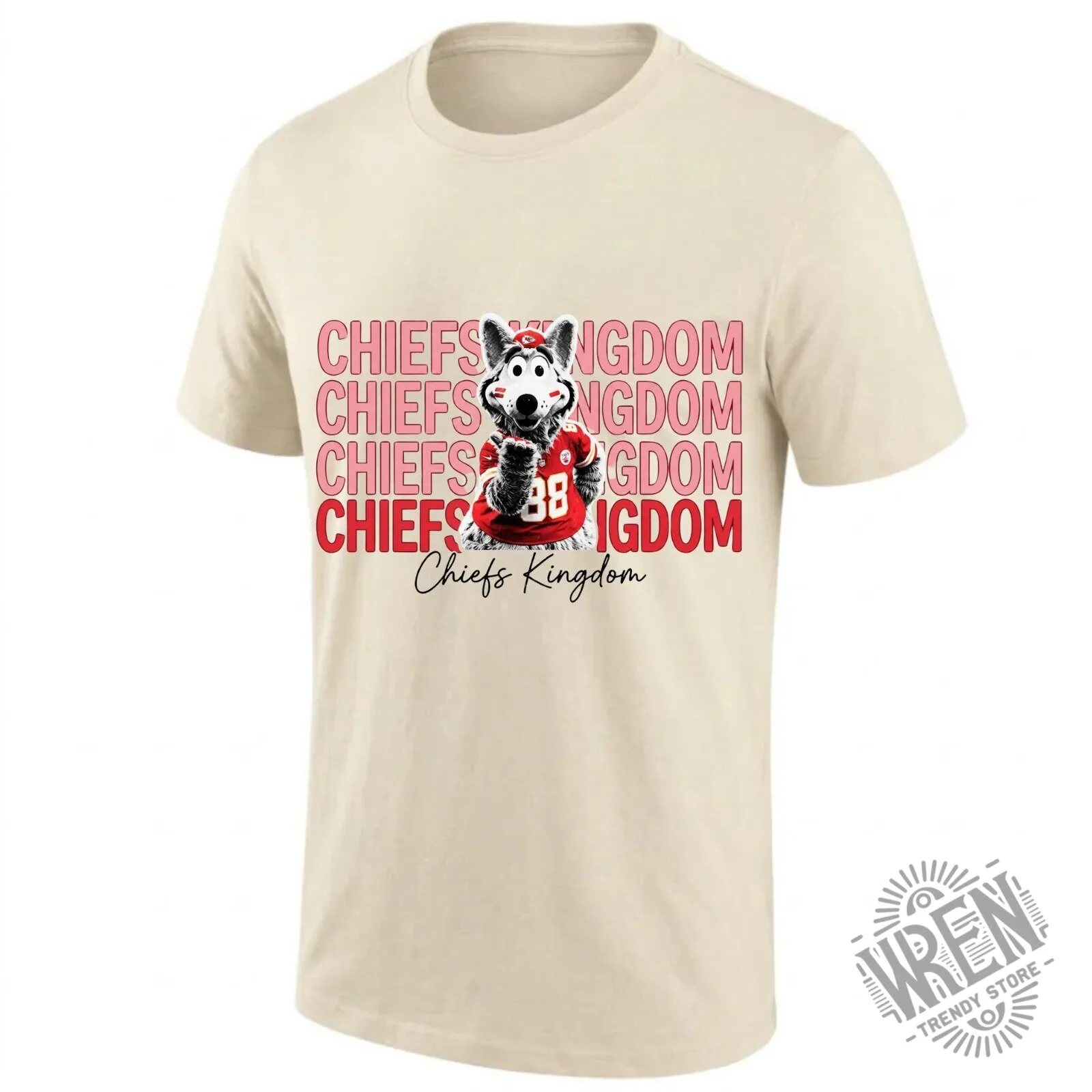 Kansas City Chiefs KC Wolf Mascot Kingdom Black T-Shirt 18 Kansas City Chiefs KC Wolf Mascot Kingdom Black T-Shirt