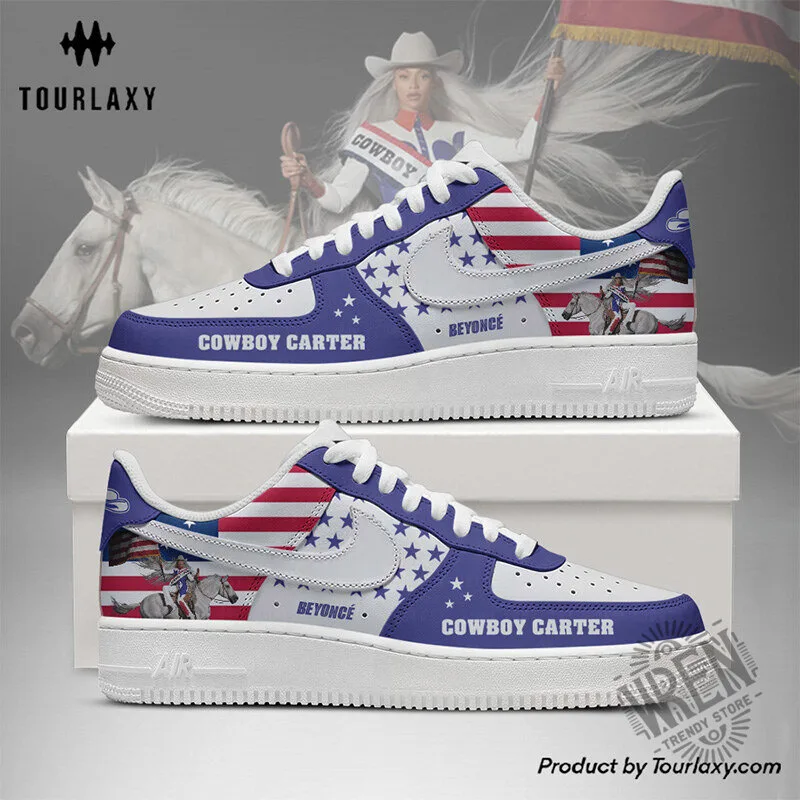 Beyonce Cowboy Carter Album American Flag Custom Printed Shoes 1 Beyonce Cowboy Carter Album American Flag Custom Printed Shoes