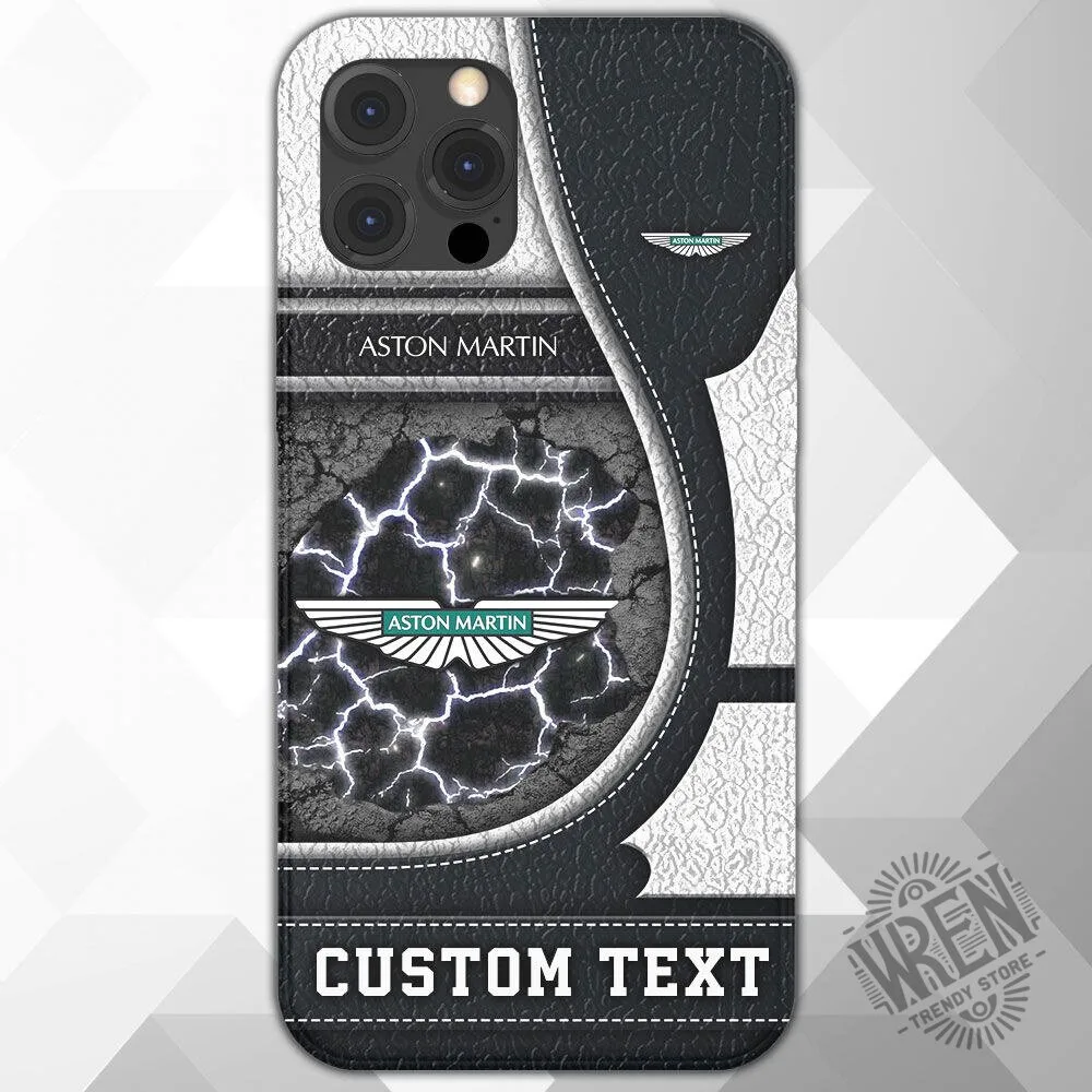 Aston Martin Custom Text Lightning Design Black and White Phone Case 5 Aston Martin Custom Text Lightning Design Black and White Phone Case