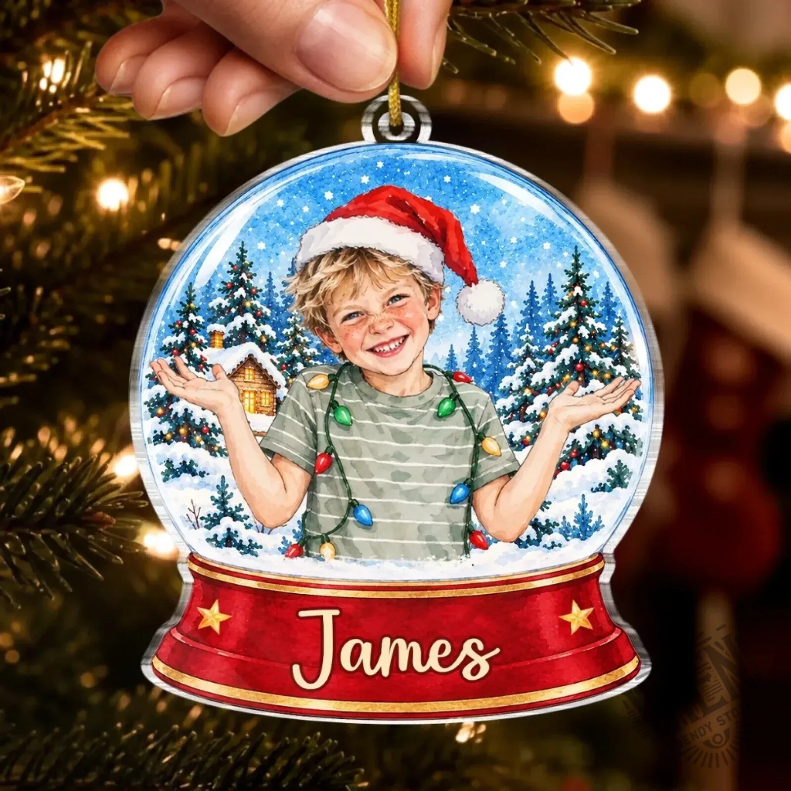 Personalized Snow Globe Christmas Tree Ornament Custom Photo Holiday Gift 11 Personalized Snow Globe Christmas Tree Ornament Custom Photo Holiday Gift