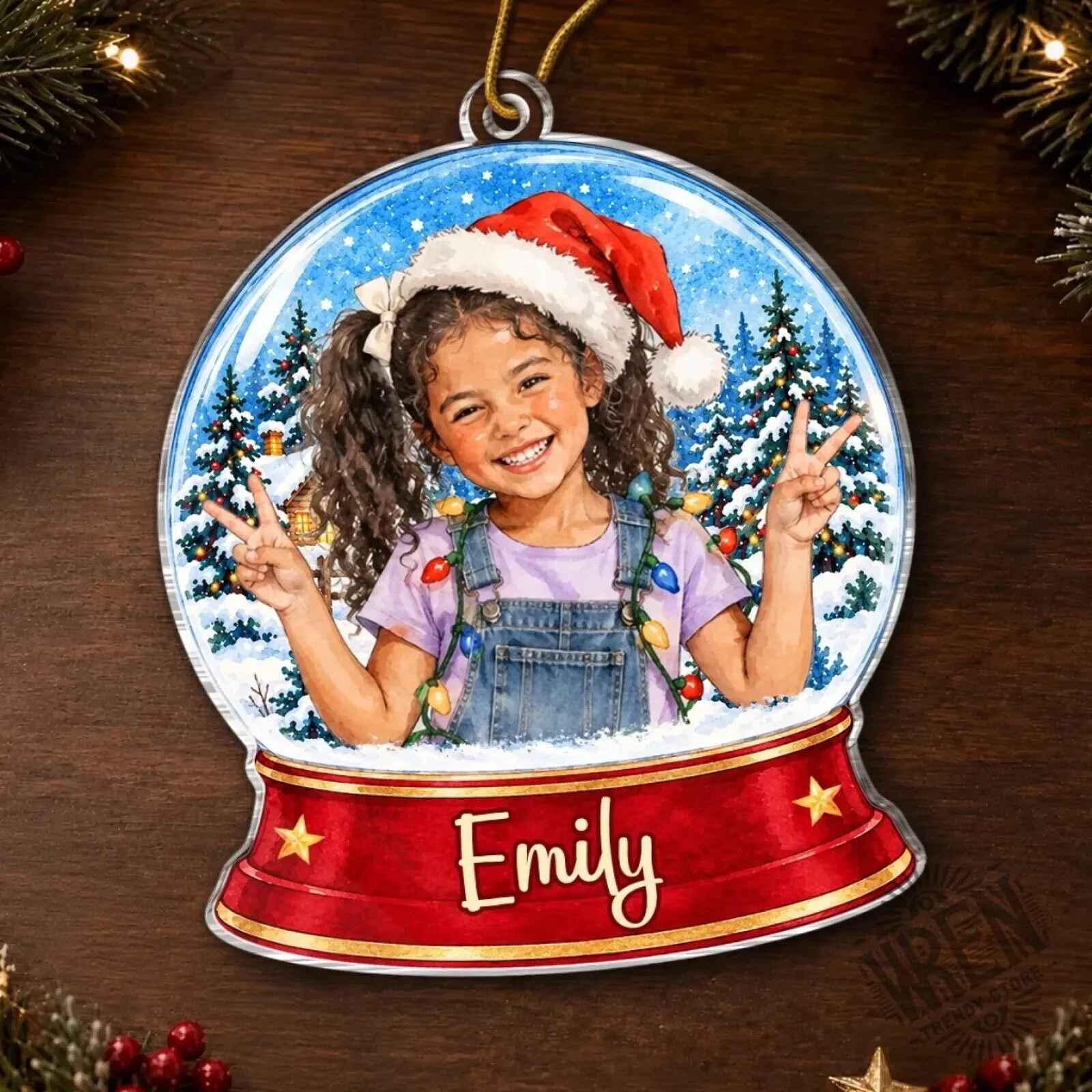 Personalized Snow Globe Christmas Tree Ornament Custom Photo Holiday Gift 12 Personalized Snow Globe Christmas Tree Ornament Custom Photo Holiday Gift