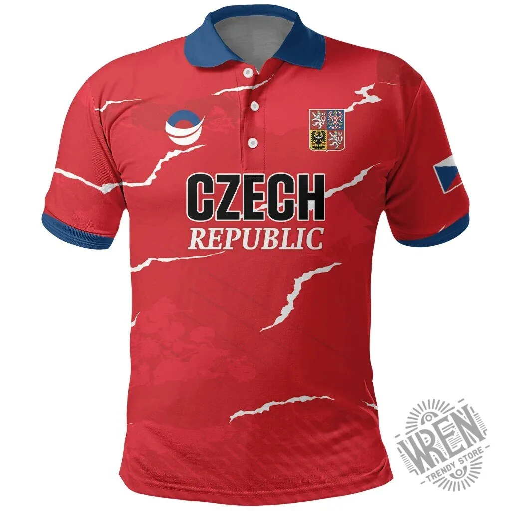 Czech Republic National Team Handball Fan Polo Shirt