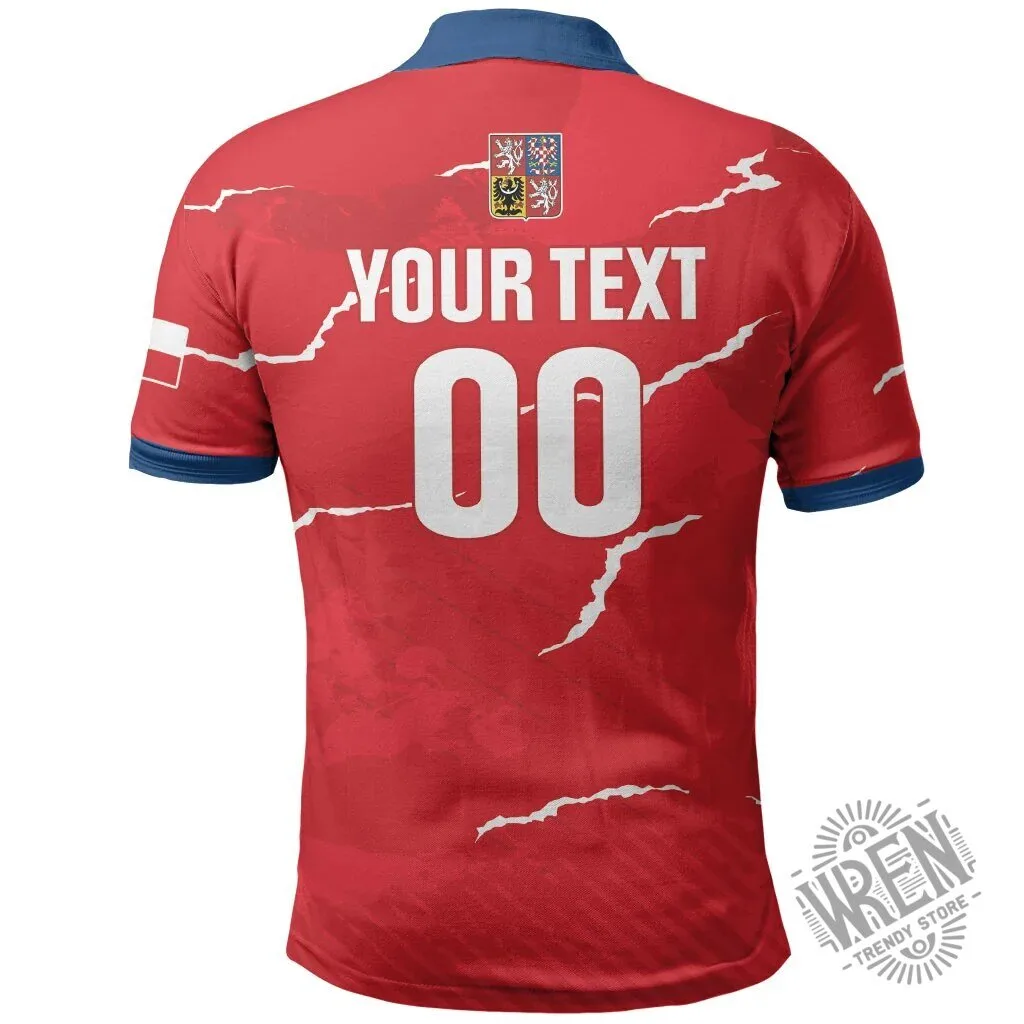 Czech Republic National Team Handball Fan Polo Shirt 7 Czech Republic National Team Handball Fan Polo Shirt