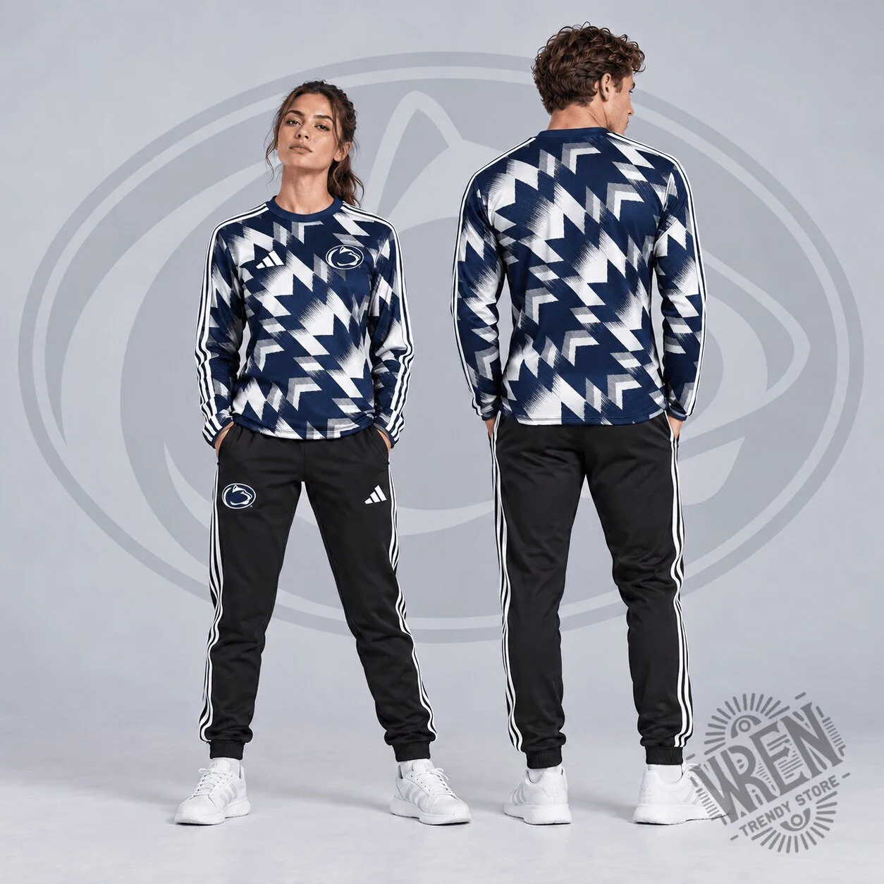Penn State Nittany Lions Dynamic Geometric Long Sleeve Shirt
