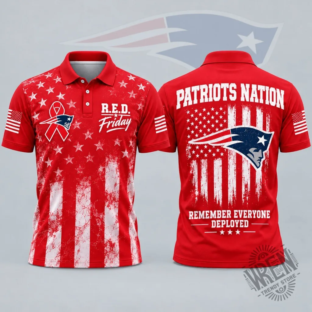 Remember Everyone Deployed Polo Shirt - R.E.D. Friday by New England Patriots Remember Everyone Deployed Polo Shirt - R.E.D. Friday by New England Patriots