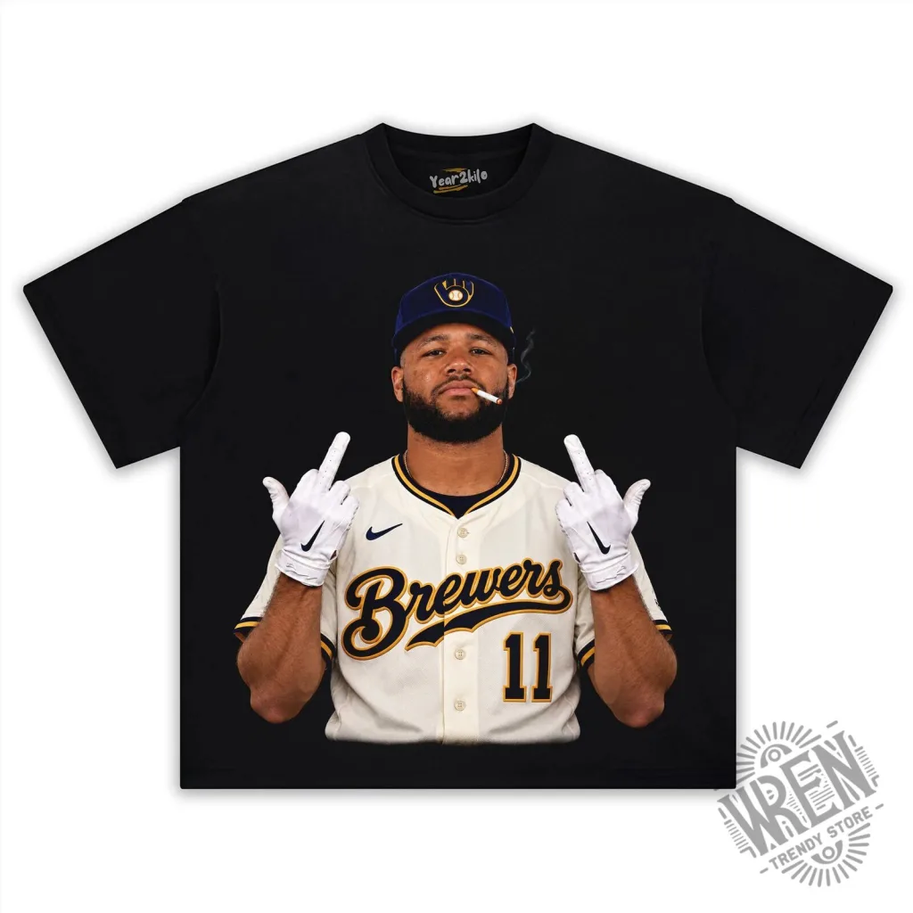 Jackson Chourio Milwaukee Brewers Baseball Player T-Shirt Jackson Chourio Milwaukee Brewers Baseball Player T-Shirt