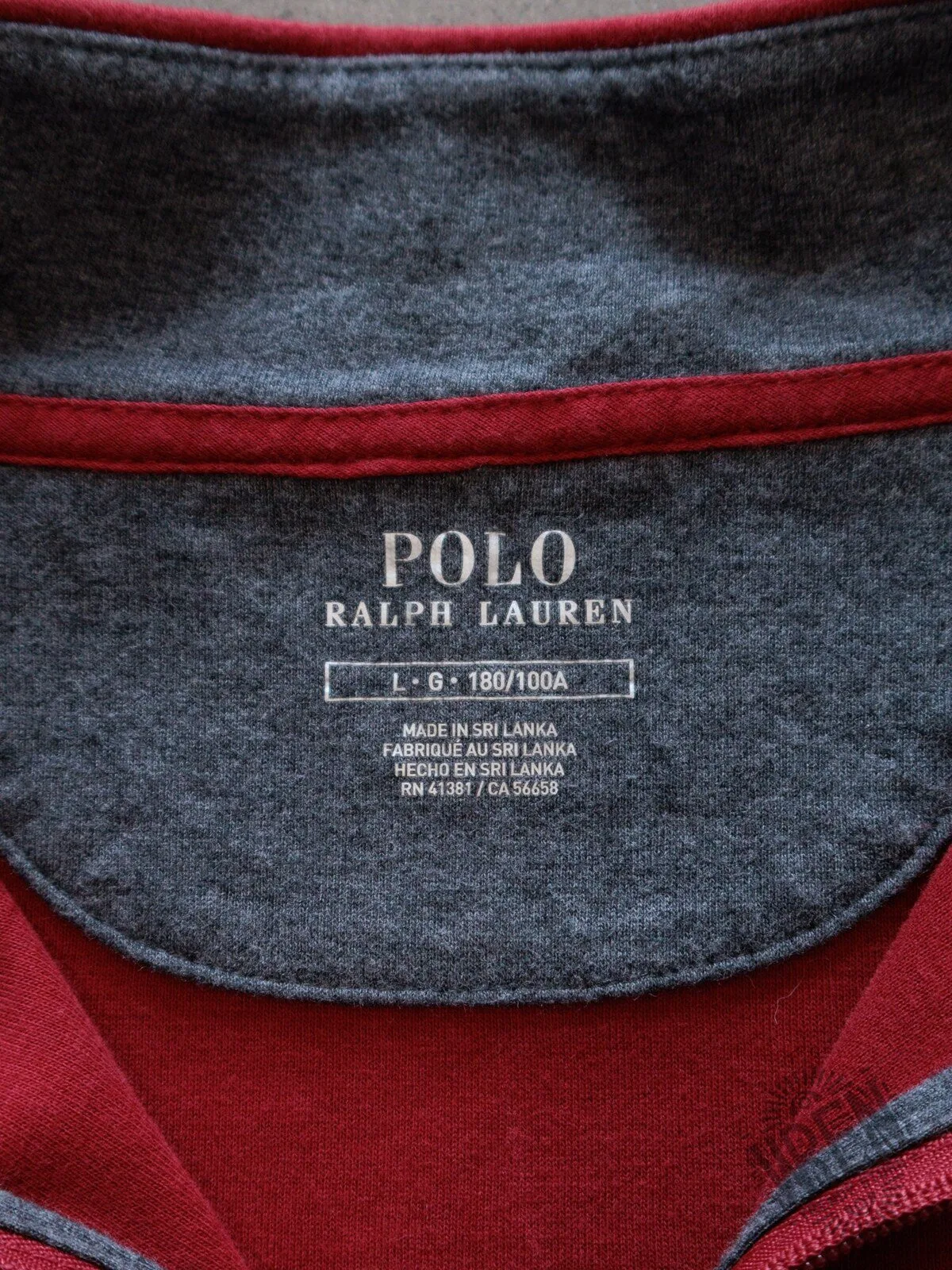 Red Polo Ralph Lauren Quarter Zip Long Sleeve Sweatshirt for Men 9 Red Polo Ralph Lauren Quarter Zip Long Sleeve Sweatshirt for Men