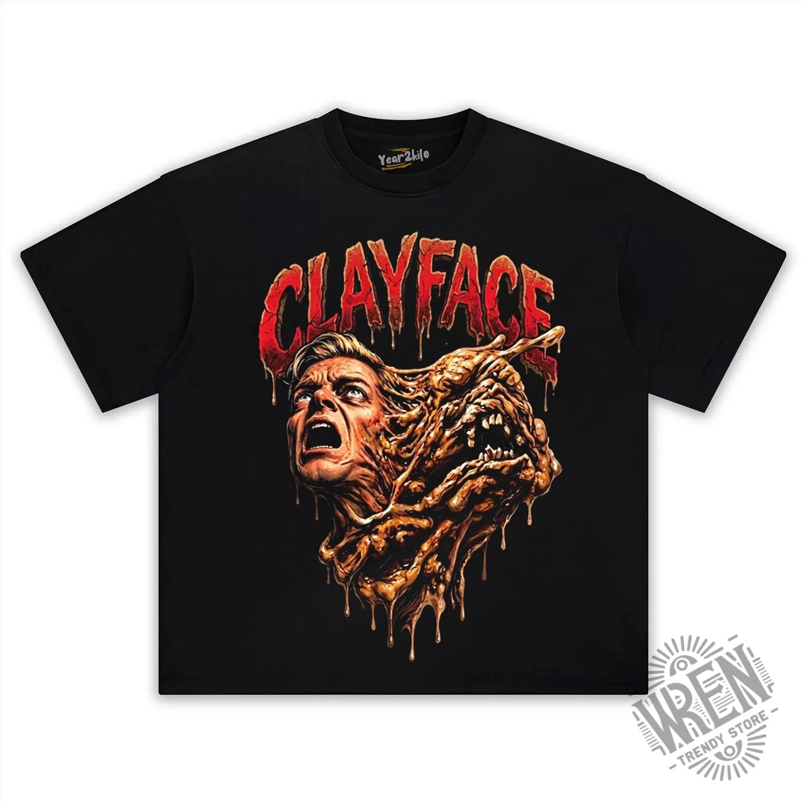 Clayface Batman Villain Monster Face Graphic T-Shirt 9 Clayface Batman Villain Monster Face Graphic T-Shirt